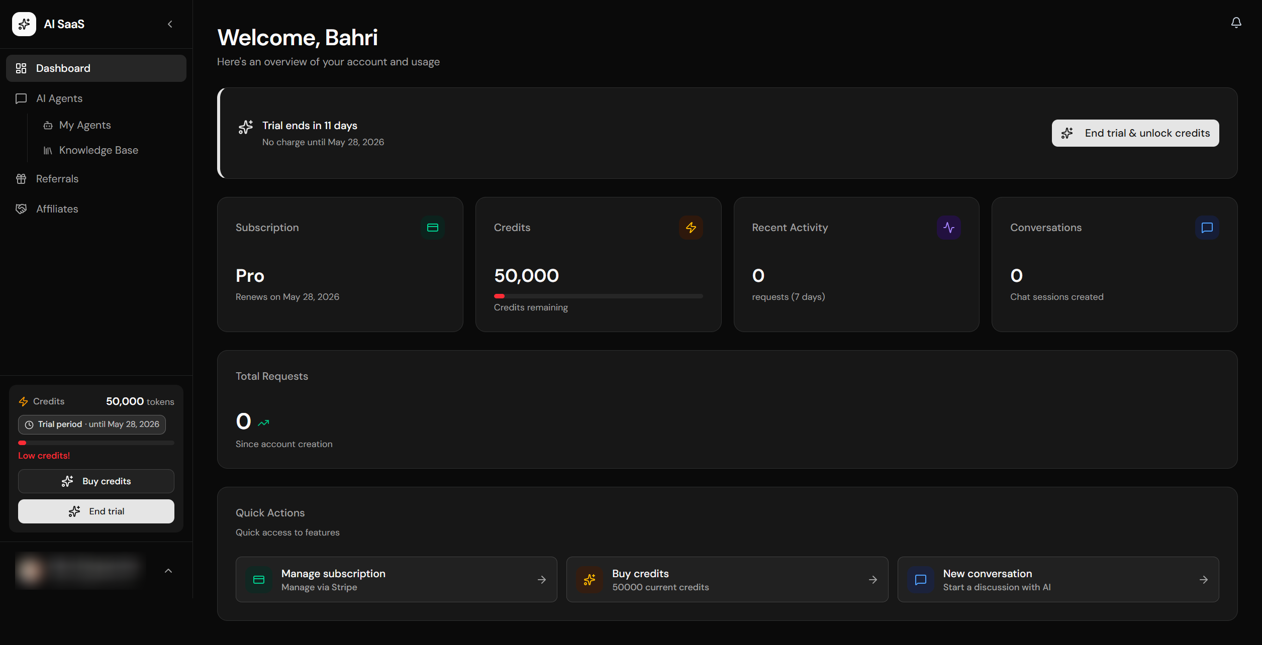 Private Dashboard